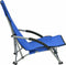 vidaXL - Strandstoelen - 2 - st - inklapbaar - stof - blauw