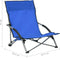 vidaXL - Strandstoelen - 2 - st - inklapbaar - stof - blauw