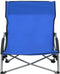 vidaXL - Strandstoelen - 2 - st - inklapbaar - stof - blauw