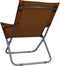 vidaXL - Strandstoelen - 2 - st - inklapbaar - stof - bruin