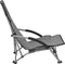 vidaXL - Strandstoelen - 2 - st - inklapbaar - stof - grijs