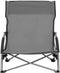 vidaXL - Strandstoelen - 2 - st - inklapbaar - stof - grijs
