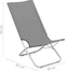 vidaXL - Strandstoelen - 2 - st - inklapbaar - stof - grijs