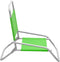 vidaXL - Strandstoelen - 2 - st - inklapbaar - stof - groen