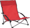 vidaXL - Strandstoelen - 2 - st - inklapbaar - stof - rood