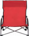 vidaXL - Strandstoelen - 2 - st - inklapbaar - stof - rood
