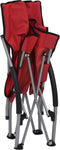 vidaXL - Strandstoelen - 2 - st - inklapbaar - stof - rood