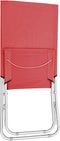 vidaXL - Strandstoelen - 2 - st - inklapbaar - stof - rood