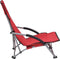 vidaXL - Strandstoelen - 2 - st - inklapbaar - stof - rood