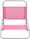 vidaXL - Strandstoelen - 2 - st - inklapbaar - stof - roze