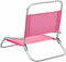 vidaXL - Strandstoelen - 2 - st - inklapbaar - stof - roze