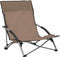 vidaXL - Strandstoelen - 2 - st - inklapbaar - stof - taupe