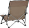 vidaXL - Strandstoelen - 2 - st - inklapbaar - stof - taupe