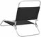 vidaXL - Strandstoelen - 2 - st - inklapbaar - stof - zwart