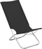 vidaXL - Strandstoelen - 2 - st - inklapbaar - stof - zwart