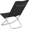 vidaXL - Strandstoelen - 2 - st - inklapbaar - stof - zwart