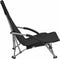 vidaXL - Strandstoelen - 2 - st - inklapbaar - stof - zwart
