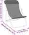 vidaXL - Strandstoelen - 2 - st - textileen - en - gepoedercoat - staal - bruin