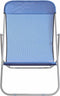 vidaXL - Strandstoelen - 2 - st - textileen - en - gepoedercoat - staal - blauw