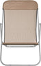 vidaXL - Strandstoelen - 2 - st - textileen - en - gepoedercoat - staal - taupe