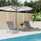 vidaXL - Strandstoelen - 2 - st - textileen - en - gepoedercoat - staal - grijs