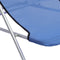 vidaXL - Strandstoelen - 2 - st - textileen - en - gepoedercoat - staal - blauw