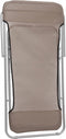 vidaXL - Strandstoelen - 2 - st - textileen - en - gepoedercoat - staal - bruin