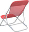 vidaXL - Strandstoelen - 2 - st - textileen - en - gepoedercoat - staal - rood