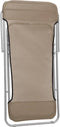vidaXL - Strandstoelen - 2 - st - textileen - en - gepoedercoat - staal - taupe