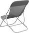 vidaXL - Strandstoelen - 2 - st - textileen - en - gepoedercoat - staal - grijs
