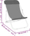 vidaXL - Strandstoelen - 2 - st - textileen - en - gepoedercoat - staal - rood