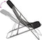 vidaXL - Strandstoelen - 2 - st - textileen - en - gepoedercoat - staal - zwart