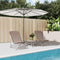 vidaXL - Strandstoelen - 2 - st - textileen - en - gepoedercoat - staal - bruin