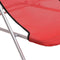 vidaXL - Strandstoelen - 2 - st - textileen - en - gepoedercoat - staal - rood