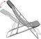 vidaXL - Strandstoelen - 2 - st - textileen - en - gepoedercoat - staal - grijs