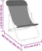 vidaXL - Strandstoelen - 2 - st - textileen - en - gepoedercoat - staal - taupe