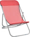vidaXL - Strandstoelen - 2 - st - textileen - en - gepoedercoat - staal - rood