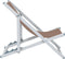 vidaXL - Strandstoelen - inklapbaar - 2 - st - aluminium - en - textileen - bruin