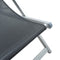 vidaXL - Strandstoelen - inklapbaar - 2 - st - aluminium - en - textileen - grijs