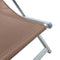 vidaXL - Strandstoelen - inklapbaar - 2 - st - aluminium - en - textileen - bruin