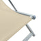 vidaXL - Strandstoelen - inklapbaar - 2 - st - aluminium - en - textileen - crèmekleur