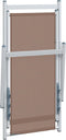 vidaXL - Strandstoelen - inklapbaar - 2 - st - aluminium - en - textileen - bruin