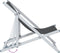vidaXL - Strandstoelen - inklapbaar - 2 - st - aluminium - en - textileen - grijs