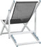 vidaXL - Strandstoelen - inklapbaar - 2 - st - aluminium - en - textileen - grijs