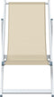 vidaXL - Strandstoelen - inklapbaar - 2 - st - aluminium - en - textileen - crèmekleur