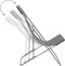 vidaXL - Strandstoelen - inklapbaar - 2 - st - staal - en - oxford - stof - grijs