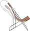 vidaXL - Strandstoelen - inklapbaar - 2 - st - staal - en - oxford - stof - bruin