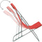 vidaXL - Strandstoelen - inklapbaar - 2 - st - staal - en - oxford - stof - rood