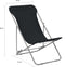 vidaXL - Strandstoelen - inklapbaar - 2 - st - staal - en - oxford - stof - zwart