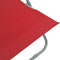 vidaXL - Strandstoelen - inklapbaar - 2 - st - staal - en - oxford - stof - rood